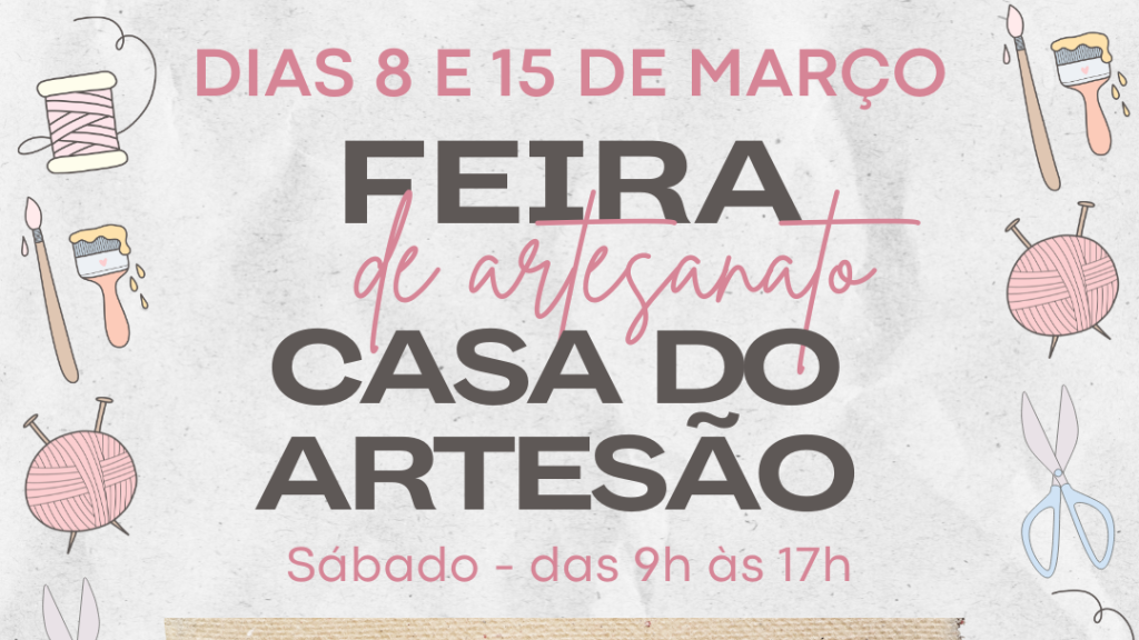 Turismo retoma as Feiras de Artesanato nas praças neste Sábado, dia 8